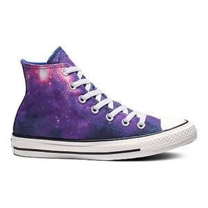 Purple/galaxy converse